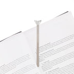 Oggetto regalo di design – marque page coeur aile argent metalmorphose