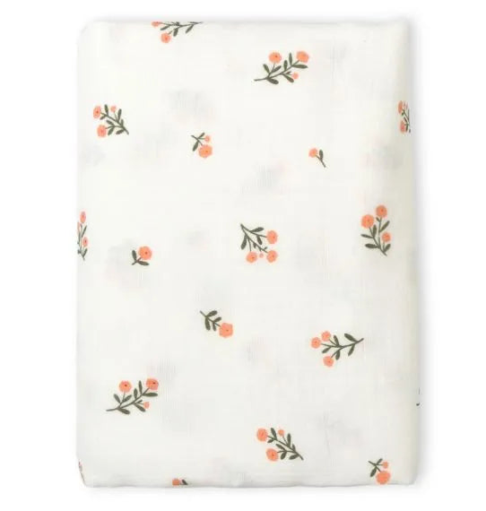 Lange XL en coton bio - Petites Fleurs – A Little Lovely Company