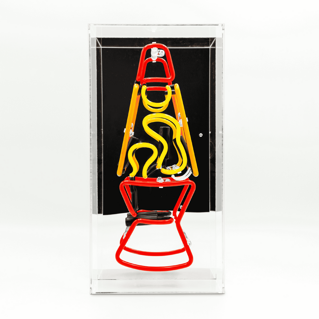'Lava Lamp Red' Neon Box Sign