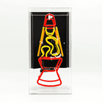 'Lava Lamp Red' Neon Box Sign