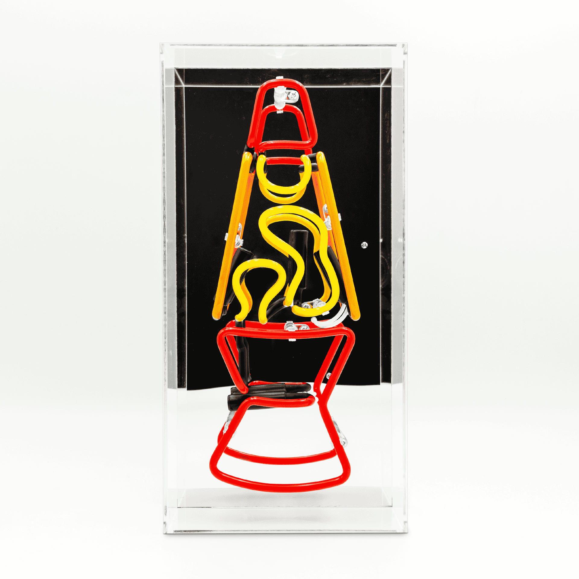 'Lava Lamp Red' Neon Box Sign