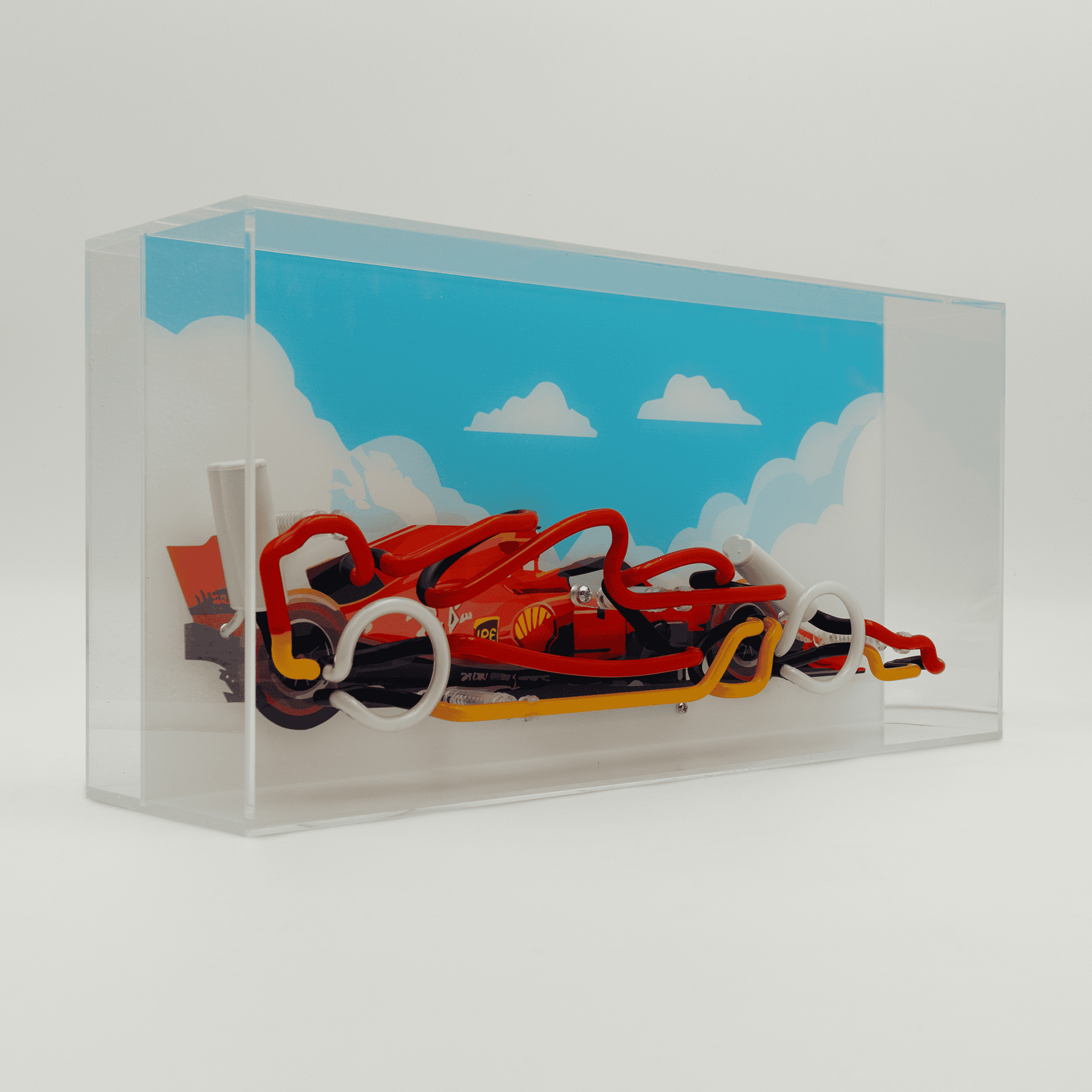 'Formula Racing Car' Neon Box Sign