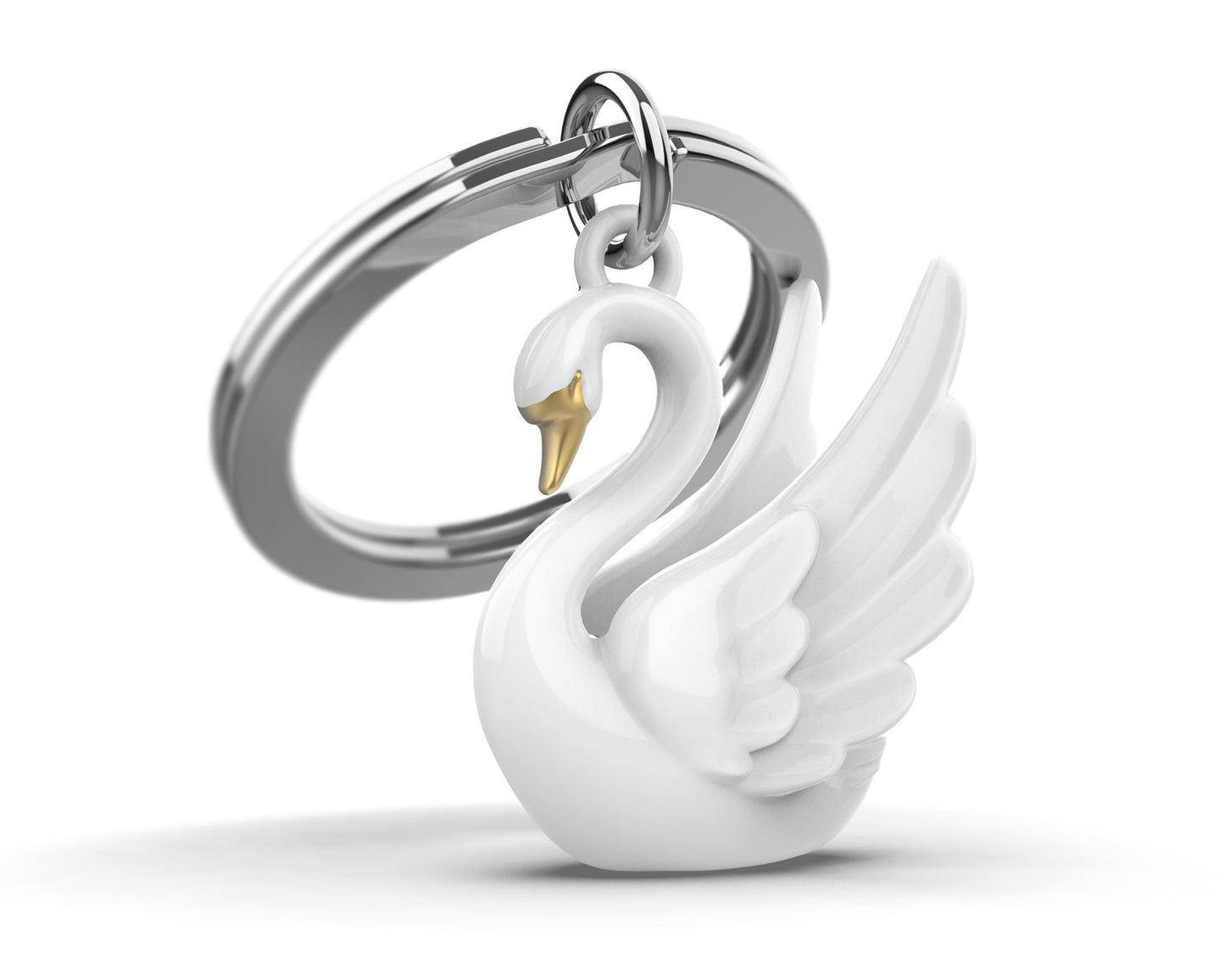 Swan key ring