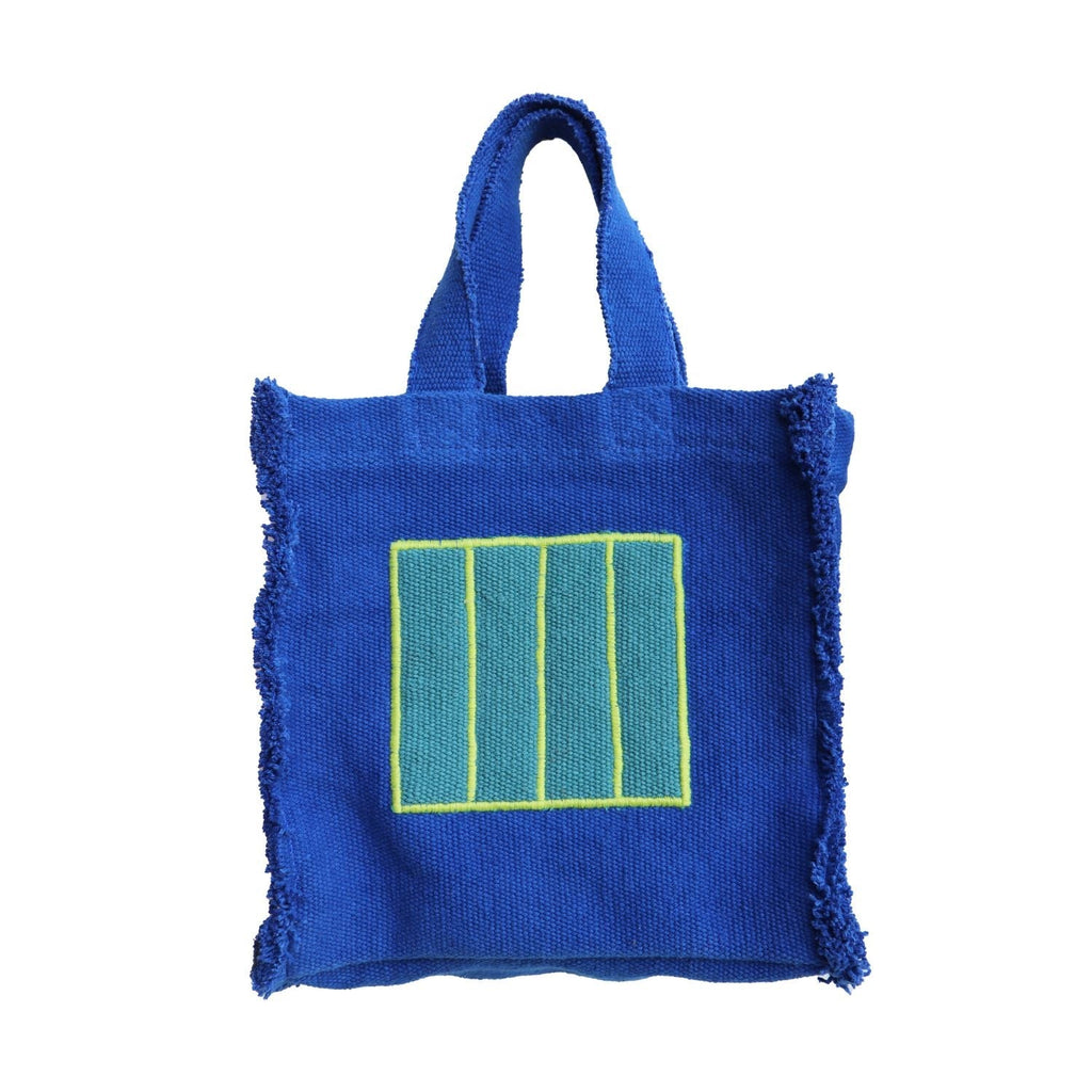 Sac à main textile bleu Cell – Oli&Carol x Peter Halley