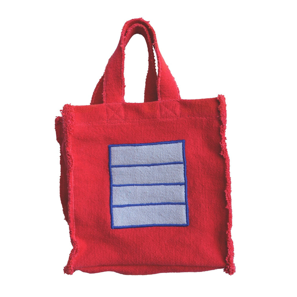 Sac à main textile rouge Cell – Oli&Carol x Peter Halley