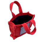 Sac à main textile rouge Cell – Oli&Carol x Peter Halley – vue produit 2