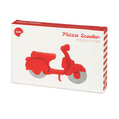 Roulette à pizza Scooter Retro Rouge