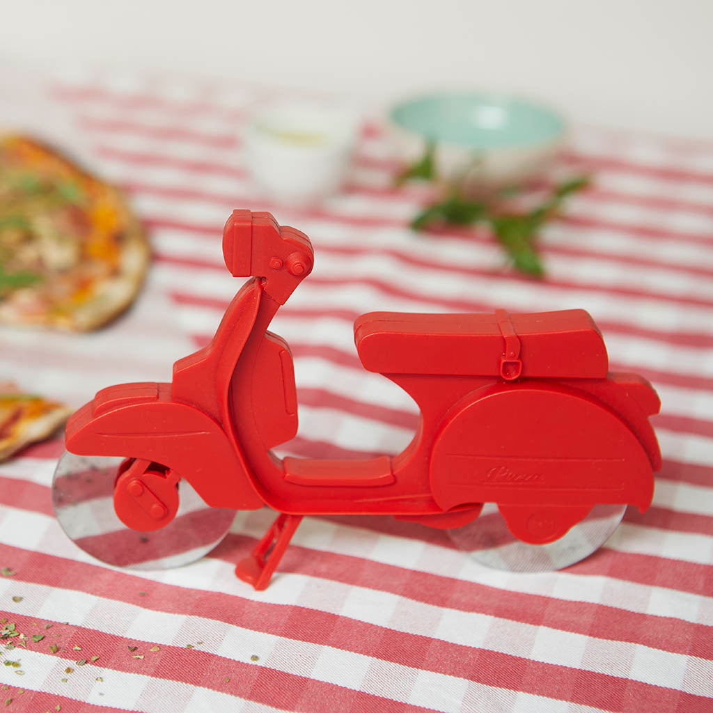 roulette a pizza scooter retro rouge balvi 