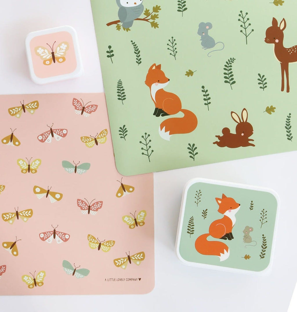 Set de table enfant - Amis de la forêt – vue 4 – A Little Lovely Company