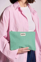 Pochette Ema Rayures vert