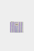 Pochette Lou Rayures Vert et Parme