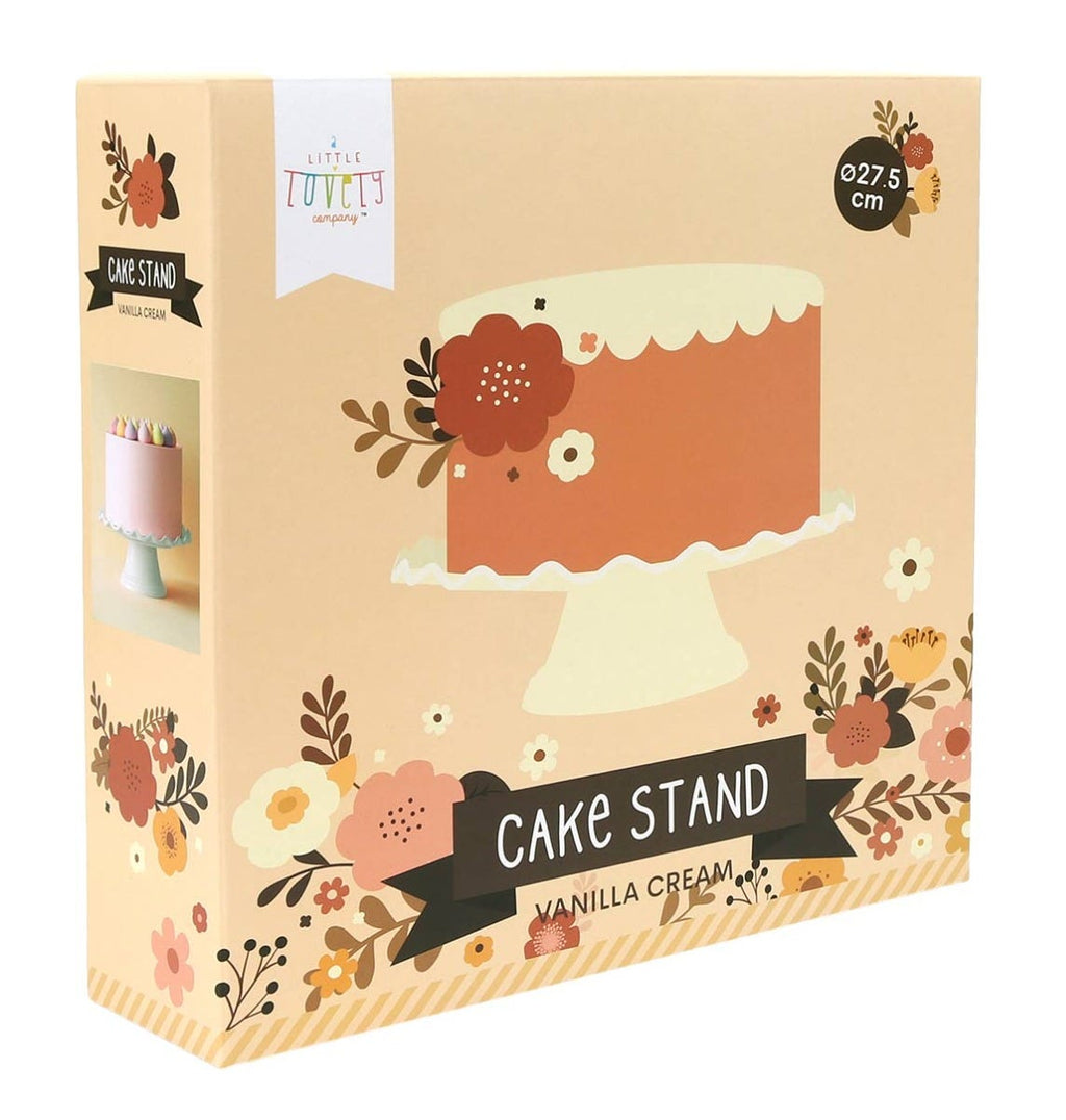 Présentoir à gâteau - ondulé - crème vanille – vue 4 – A Little Lovely Company