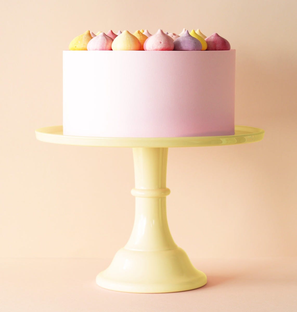 Présentoir à gâteau - grand format - jaune – vue 2 – A Little Lovely Company