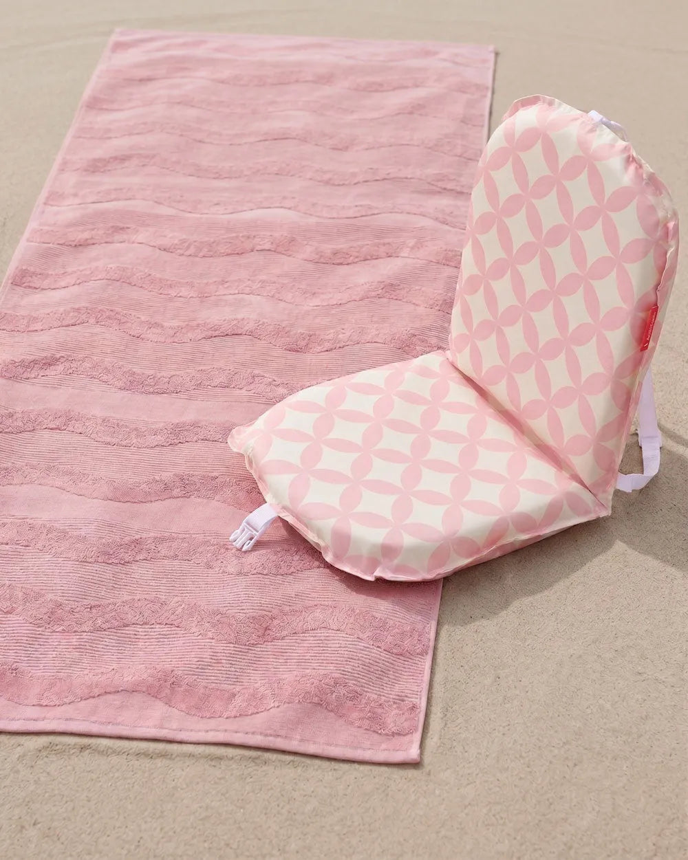 Pack respaldo + toalla rosa