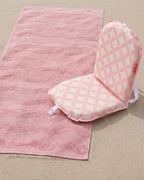 Pack respaldo + toalla rosa