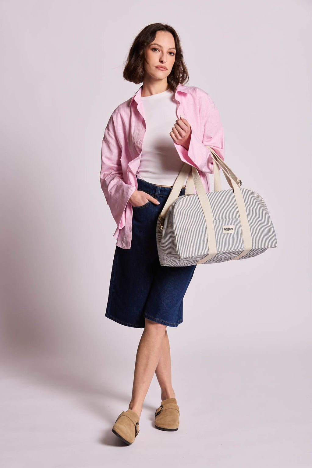 Sac bowling Charlie Rayures bleu