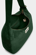 Sac hobo Claire Velours Sapin