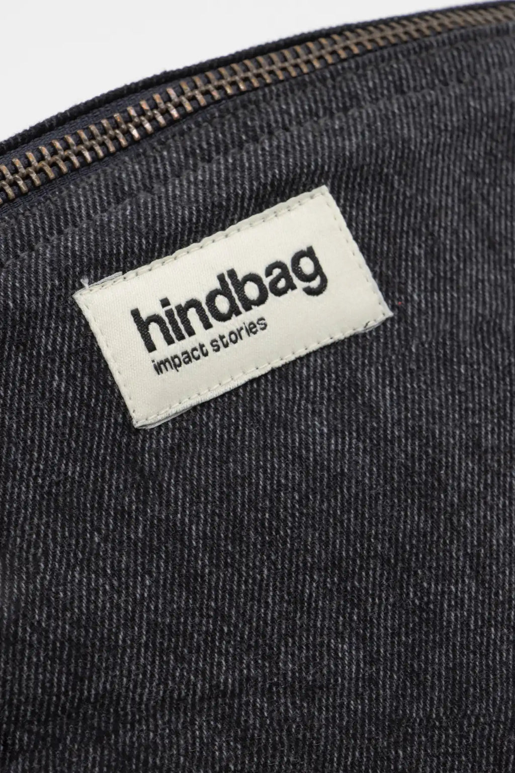 Sac banane L Sasha Denim gris Défaut Tissu
