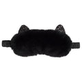 Masque de sommeil peluche – chat noir