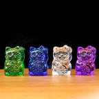 Statuette Chat Chanceux Vert - le Chat Chanceux
