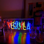 'Tequila' Glass Neon Sign