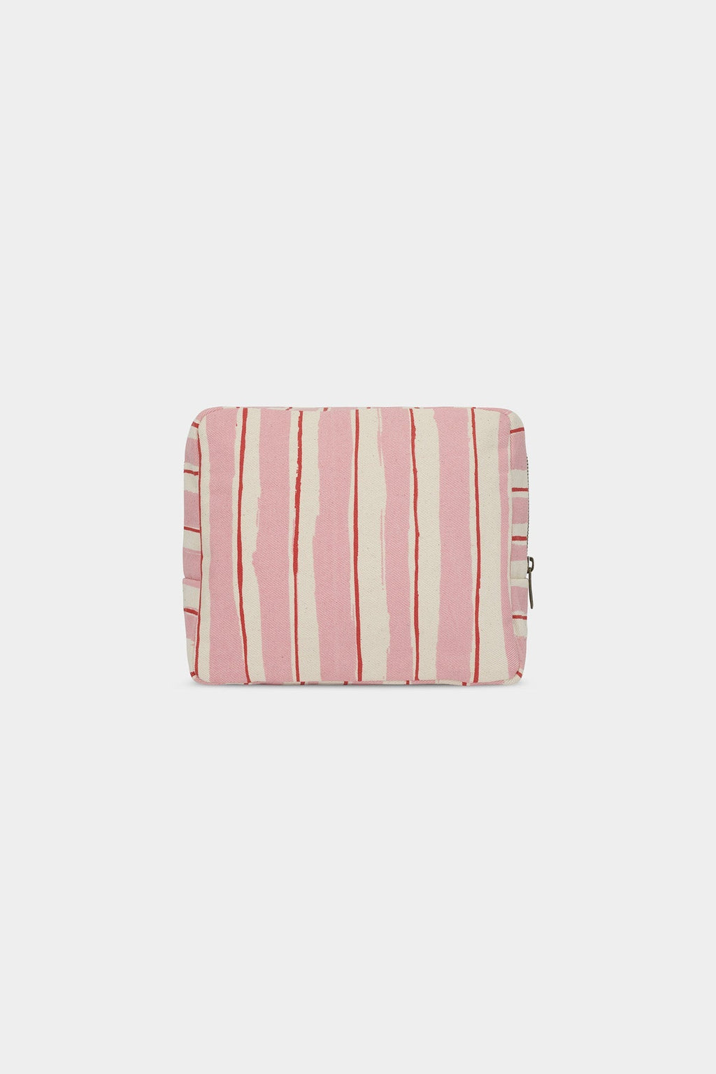 Trousse de toilette XL Alix Rayures Rose et Rouge