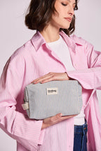 Trousse de toilette Leon Rayures bleu