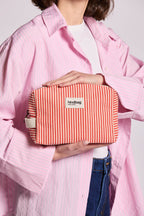 Trousse de toilette Leon Rayures rouge