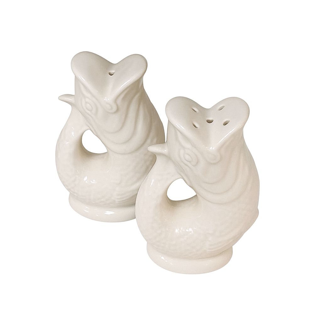 Salière et poivrière Poissons « Gluggle Pots » - Blanc