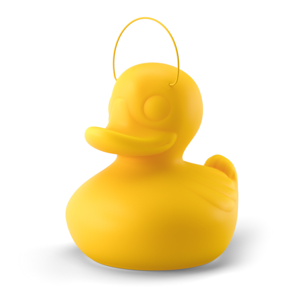 Yellow floating duck night light for kids by Goodnight Light