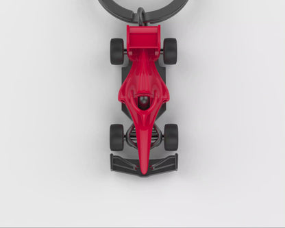 Red F1 car key door