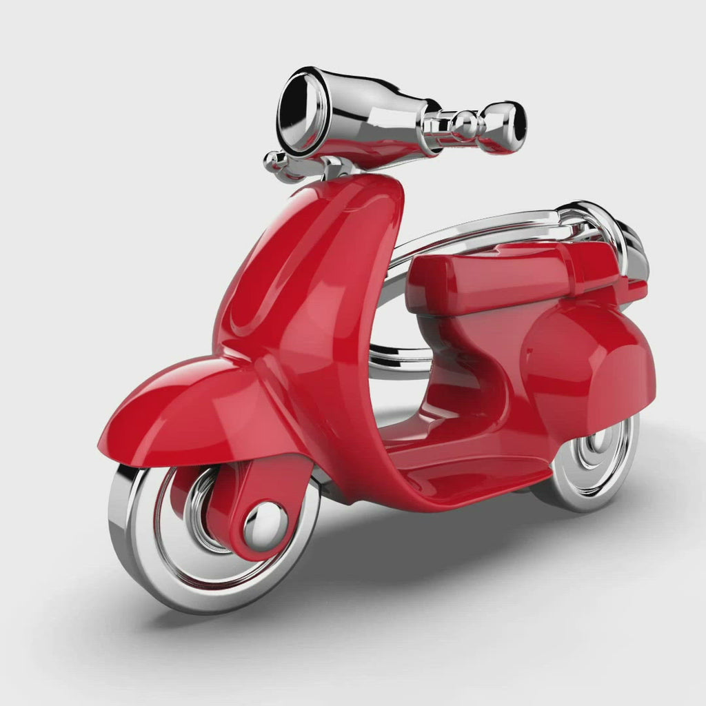 Porte clés Scooter Retro Rouge