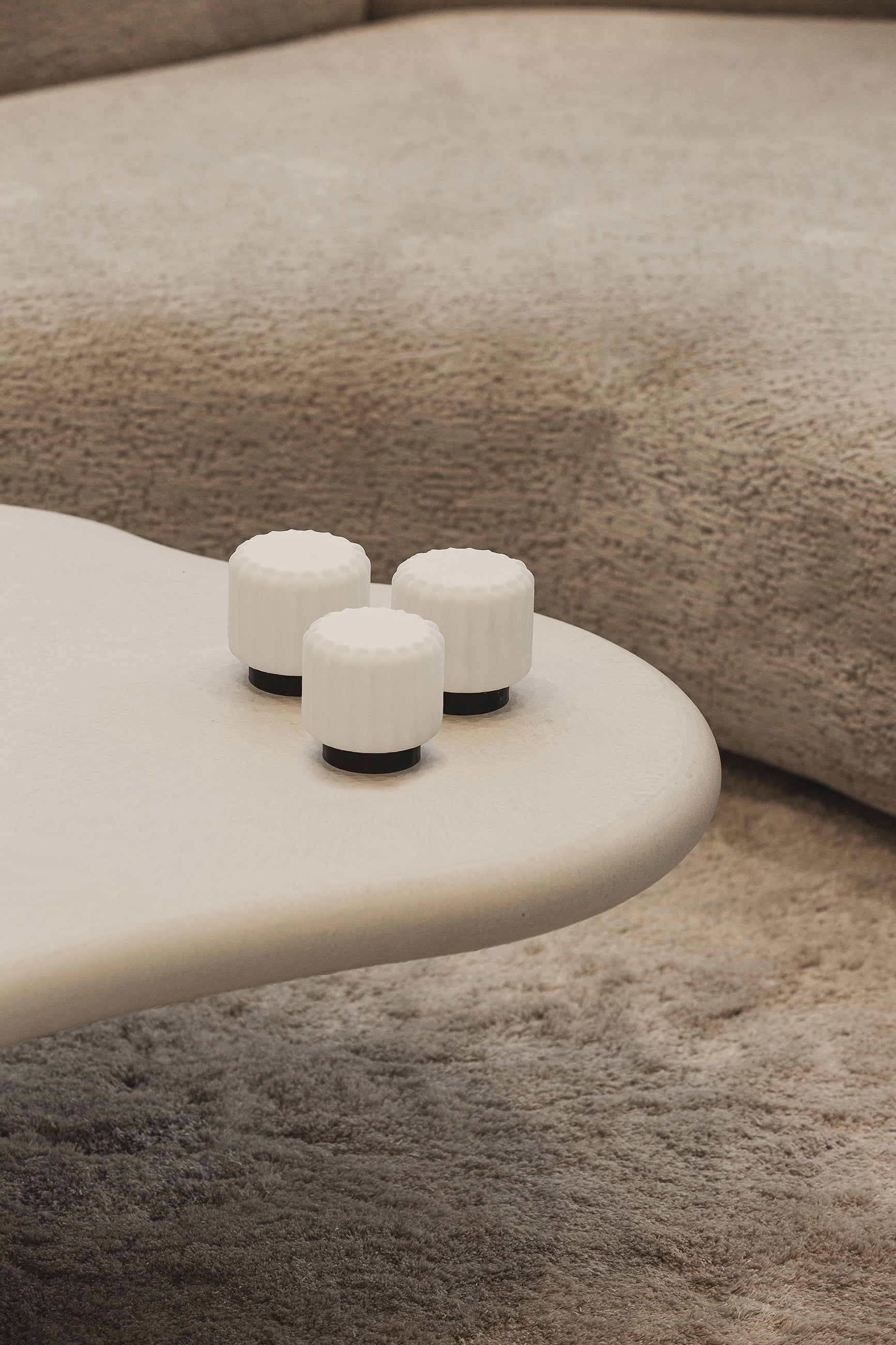 Designcadeau – 3 lampes dentelles 9cm rechargeable atelier pierre 