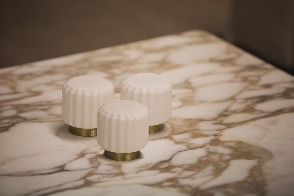 Designcadeau – 3 lampes dentelles 9cm rechargeable atelier pierre 