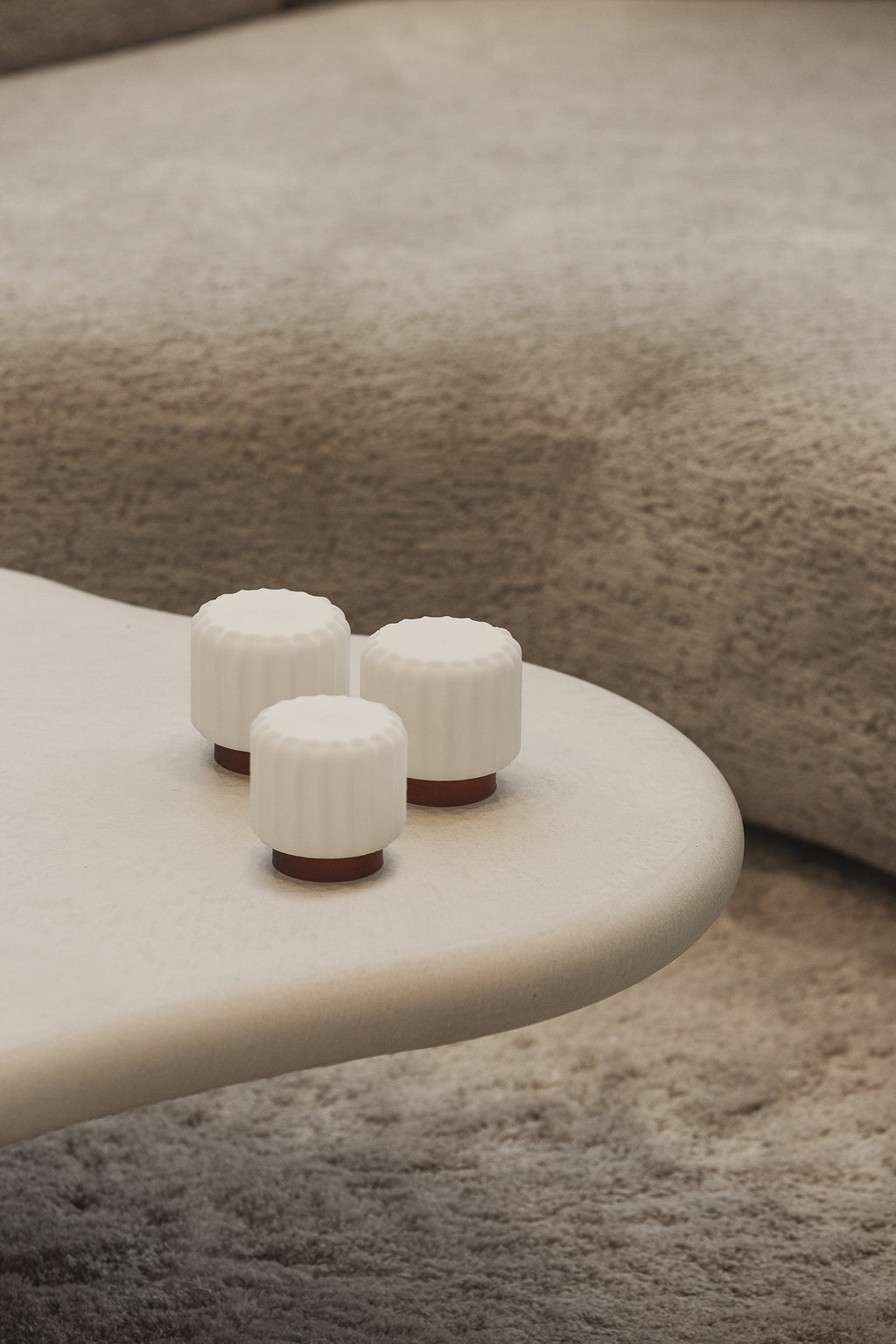 Designcadeau – 3 lampes dentelles 9cm rechargeable atelier pierre 