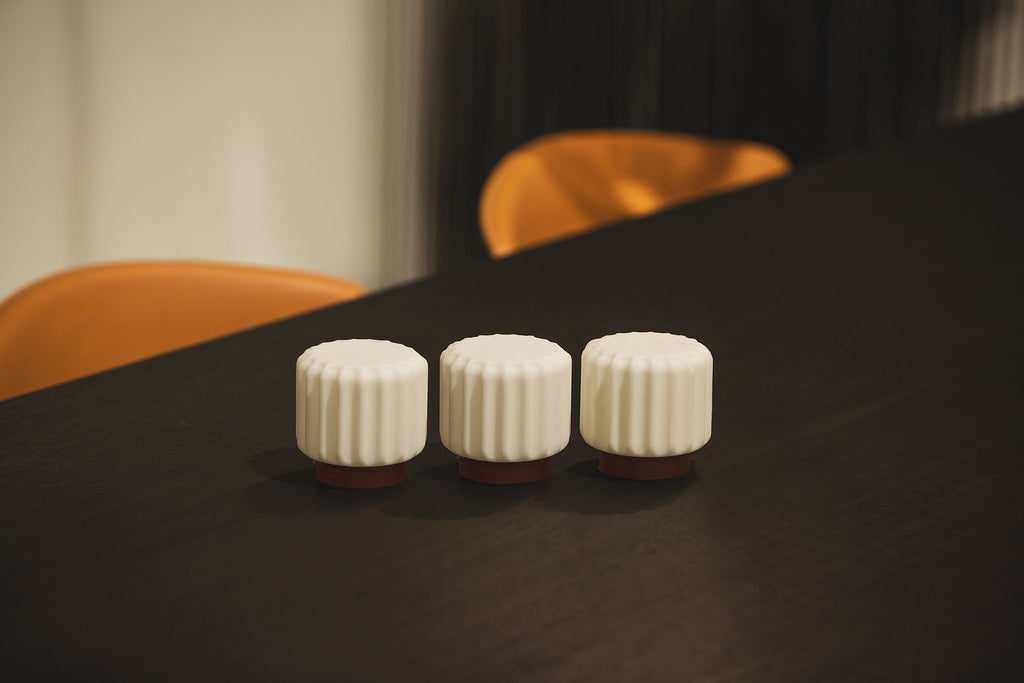 Designcadeau – 3 lampes dentelles 9cm rechargeable atelier pierre 