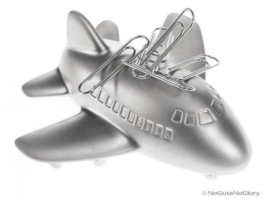 Aimant à trombones Avion Meta[l]morphose | Boutique d'objets cadeaux designs CoolDesign.fr