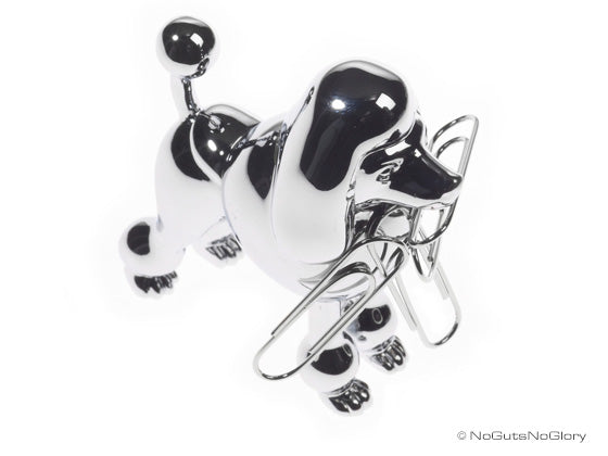 Designcadeau – aimant a trombones caniche metalmorphose NGNG187 