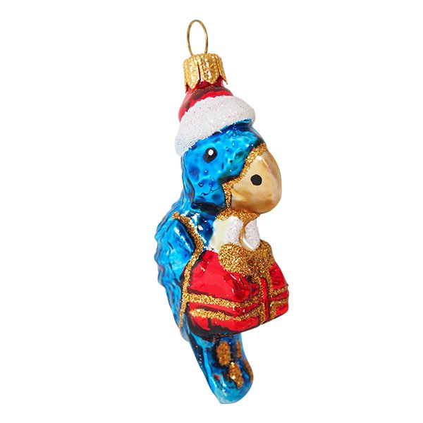 Blue Parrot Christmas Bauble