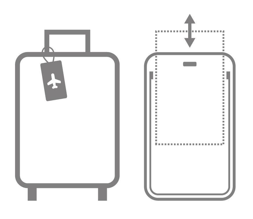 Rectangle luggage label