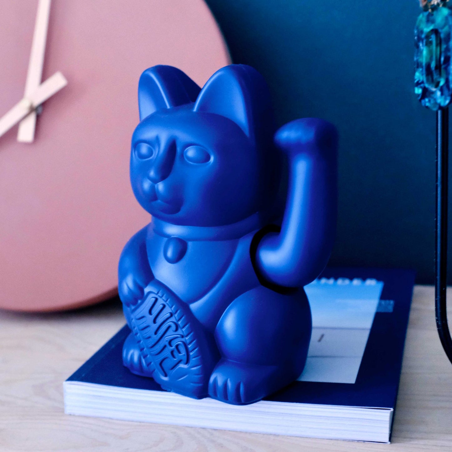 Chat Chanceux Bleu Foncé Donkey | Boutique d'objets cadeaux designs CoolDesign.fr