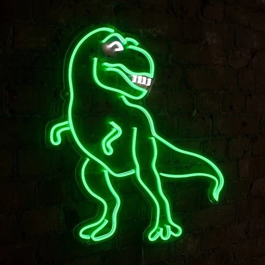 LED -seinä neon - dinosaurus t -rex
