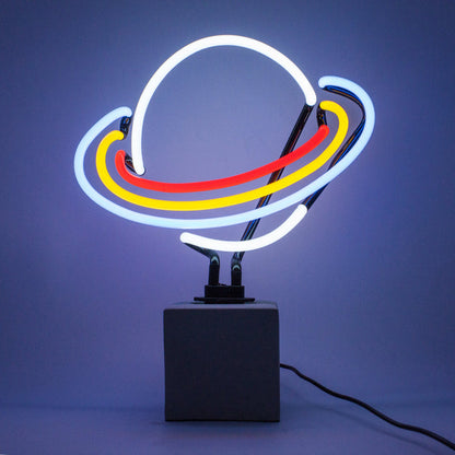 Lampe Néon Saturne Locomocean | Boutique d'objets cadeaux designs CoolDesign.fr