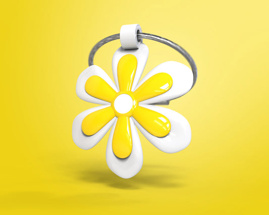 Yellow flower key door