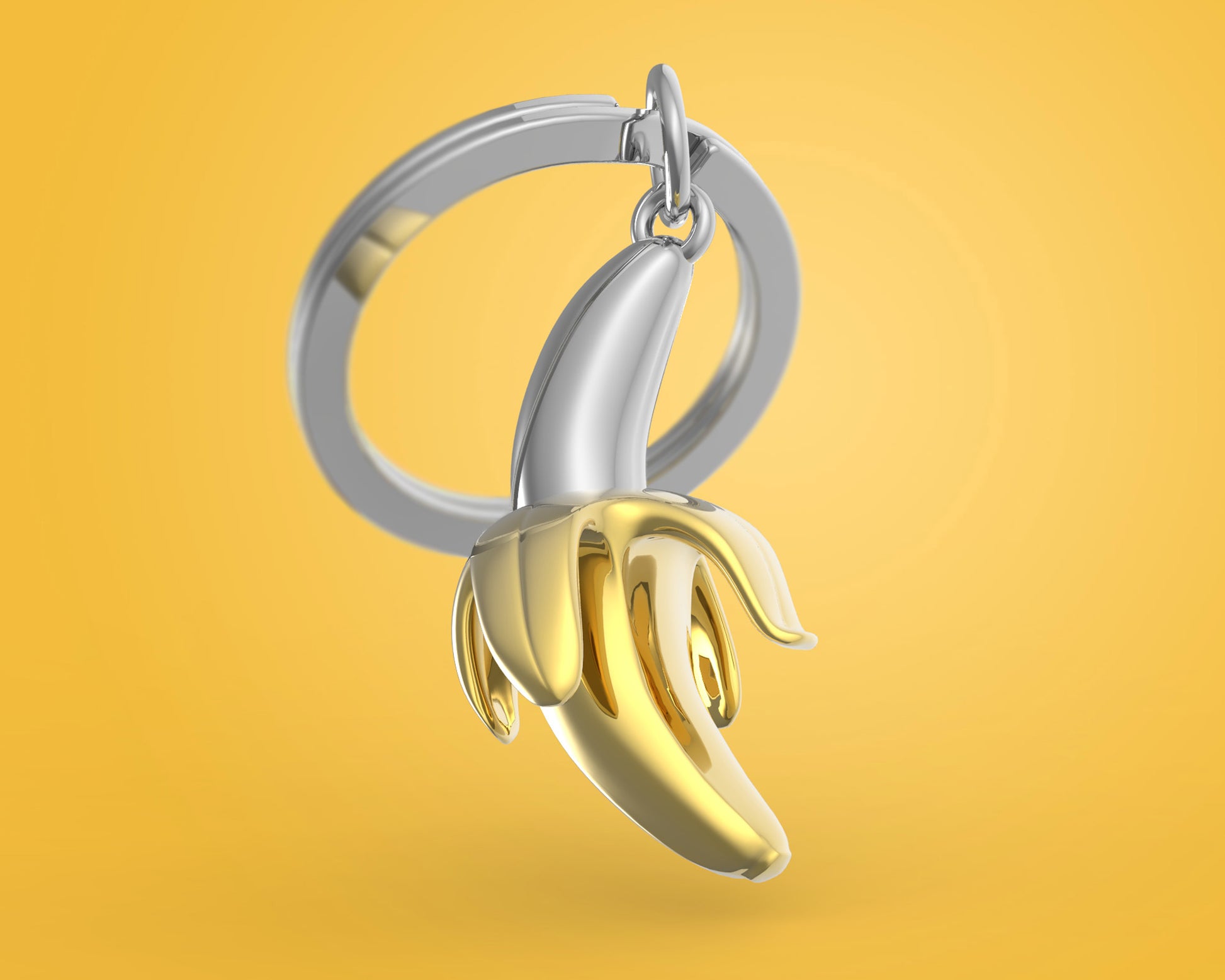 Porte clés Banane Meta[l]morphose | Boutique d'objets cadeaux designs CoolDesign.fr