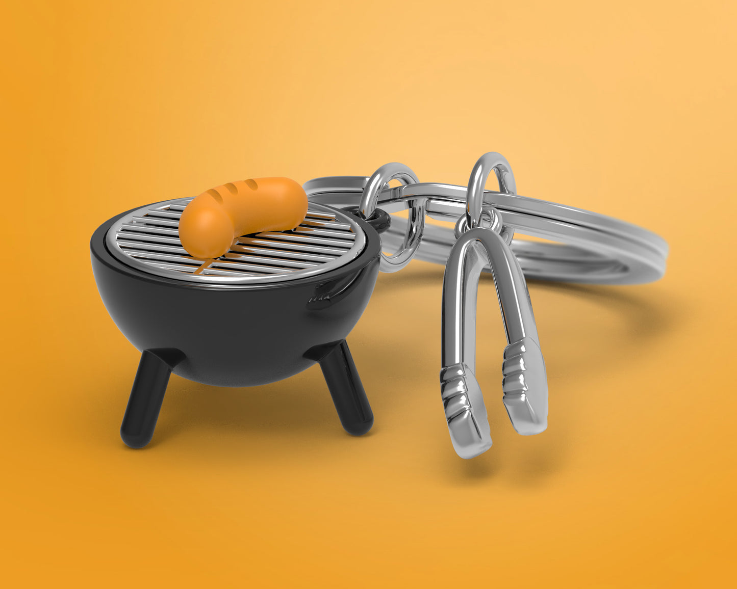 Porte clés BBQ Meta[l]morphose | Boutique d'objets cadeaux designs CoolDesign.fr