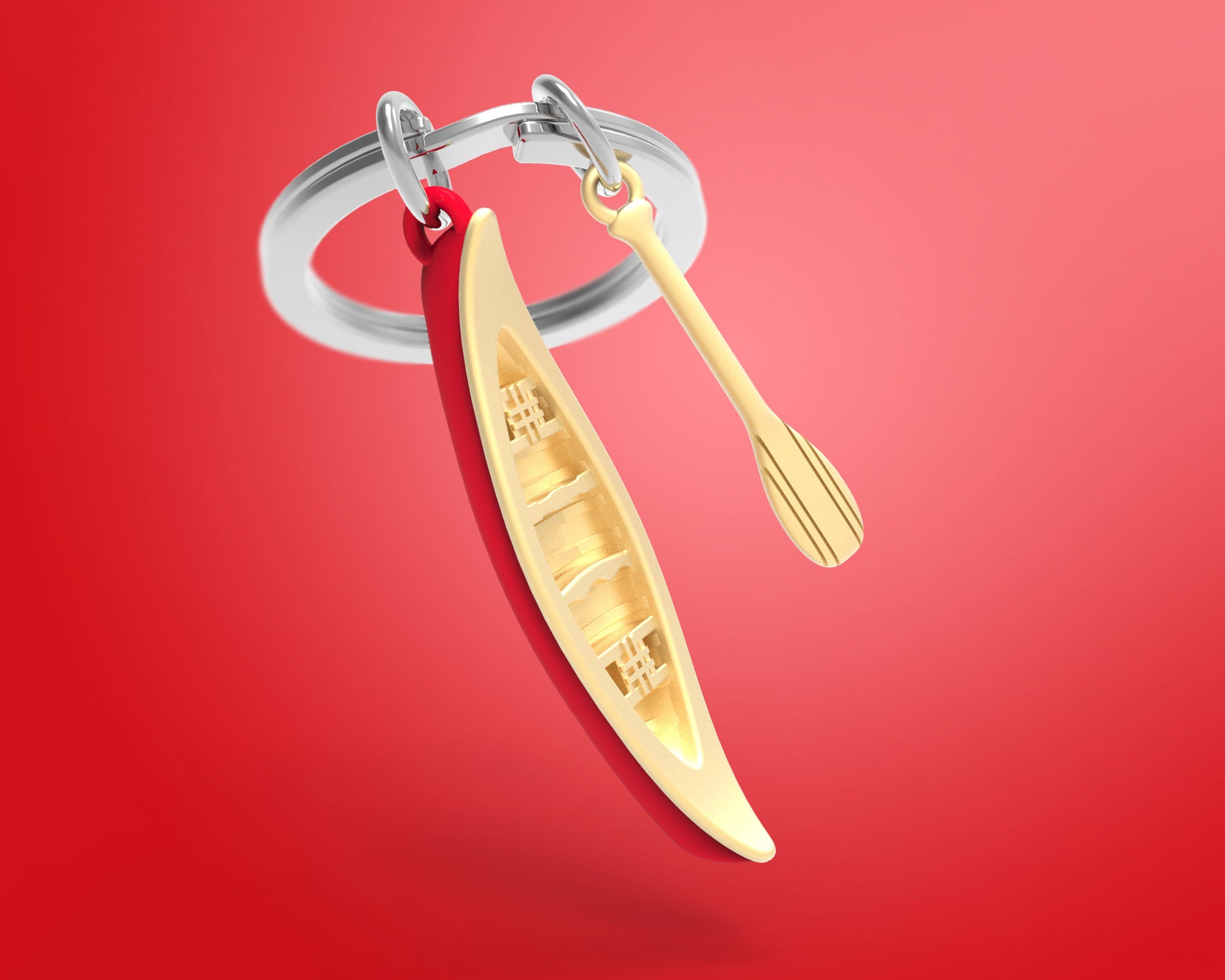 Porte clés Canoë Kayak Meta[l]morphose | Boutique d'objets cadeaux designs CoolDesign.fr