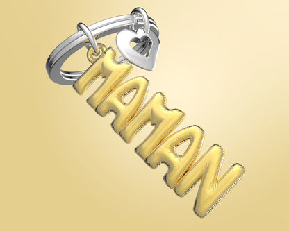 Porte clés Maman Ballon Gonflable Meta[l]morphose | Boutique d'objets cadeaux designs CoolDesign.fr