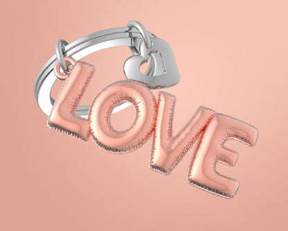 Porte clés Love Ballon Gonflable Rose Meta[l]morphose | Boutique d'objets cadeaux designs CoolDesign.fr