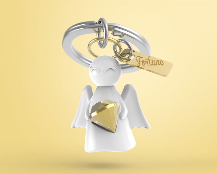Porte clés Ange de la Bonne Fortune Meta[l]morphose | Boutique d'objets cadeaux designs CoolDesign.fr